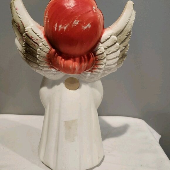 Vintage 1960s MCM Lidco Christmas Tabletop Blow Mold Signing Choir Angel - Picture 2 of 2